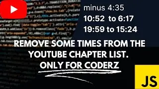 Remove Some Times in Every Chapter Youtube Timestamp #7