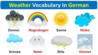 Weather Vocabulary In German #deutschlernen #germancourse