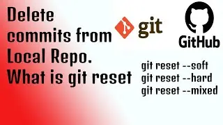 git reset | How to delete commit from local repo