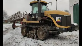 CAT натяжка гусениц, заправка азотом.