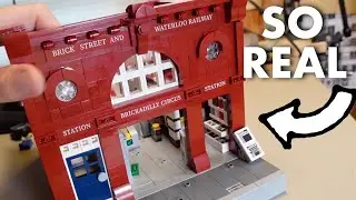 London Tube station build for my LEGO CITY train layout! REAL TIME!