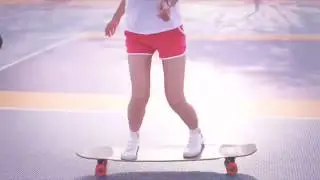 korean longboard beautiful girl