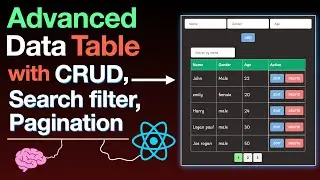 Build this INSANE data table in React JS (With CRUD, Search Filter & Pagination)