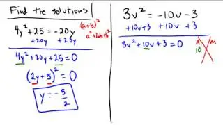 Solving quadratic equations with various techniques