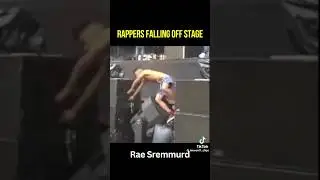 rappers falling on STAGE !!! #shorts