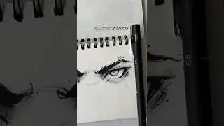 [TUTORIAL] Easiest way to DRAW EYES (Both) 👁️✍️- #sketchbook #art