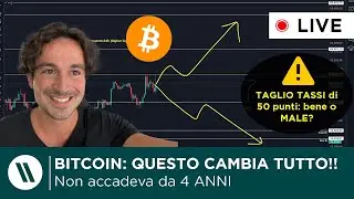 BITCOIN: QUESTO CAMBIA VERAMENTE TUTTO! | POWELL TAGLIA DI 50 PUNTI: BENE o MALE??