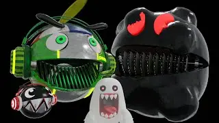PACMAN JR & CHAIN CHOMP PART 2 | Robot Pacman Jr Emerges!