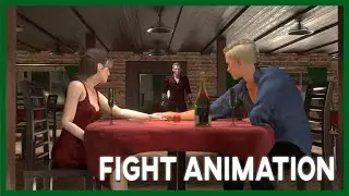 Romantic Engagement - Cake Station Fight Animation 4K