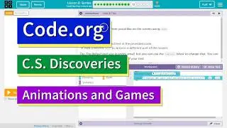 Sprites Lesson 6.13 Code.org Tutorial with Answers - Unit 3 Animation and Games CS Discoveries