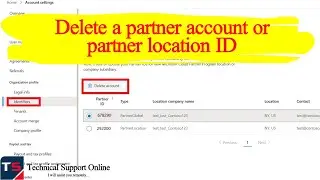 Deletion of a partner account or partner location | Partner Center | Identifiers Account Delete