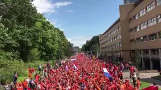 van Links naar Rechts tijdens Vrouwenvoetbal bij Oranjefans.nl