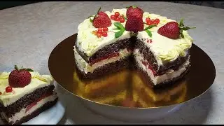 Летний десерт 🍰 Бисквит на воде!!!