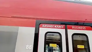 Тифон! Электропоезд ЭШ2 010 STADLER и тихохотное прибытие на Савёловский вокзал.