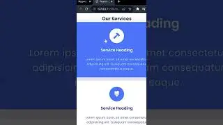 Responsive Our Services Section Using HTML & CSS
