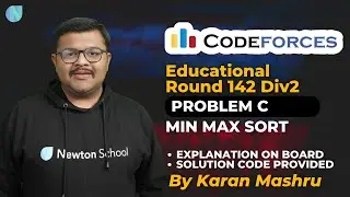 Educational Codeforces Round 142 Div 2 | Problem C : Min Max Sort Solution | Explanation+Code| Hindi