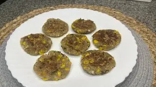 Sweet Corn Tikki Recipe- Healthy and Tasty Evening Snack | Corn and Aloo Kebab Cutlet