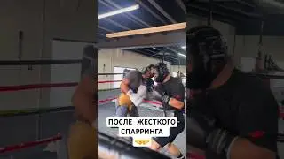 Комментарий после очень жесткого спарринга 🤣 #студиябокса #нокаут #бокс