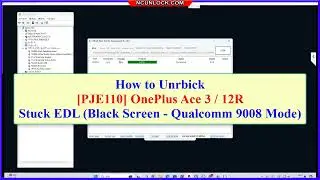 How to unrbick OnePlus Ace 3  PJE110 / Oneplus 12R Stuck ELD - Black Screen - Qualcomm 9008 Mode