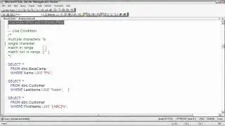Sql Server  Filtering Data with the Where Clause