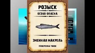 Мутанты рр3. Змеиная макрель рр3. Побережье Чили.