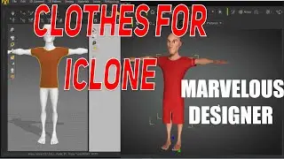 Creat clothes in Marvelous designer for iclone 7