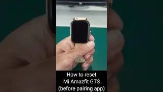 How to reset Amazfit GTS