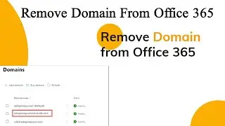 Remove Domain From Office 365 | Remove a Domain From Microsoft Office 365 | 365 Domain Remove