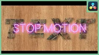 Advanced Stop Motion Titles | DaVinci Resolve 18 |