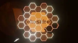 ekeshire hexagons lights logo video1