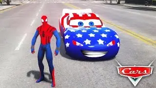 Disney Cars Pixar Spiderman Nursery Rhymes & Lightning McQueen USA (Songs for Children with Action)