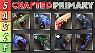 Ranking Every Craftable Primary Weapon In Destiny 2 (PvE God Roll Tier List)