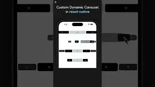 Dynamic Carousel in react-native | #shorts #reactjs