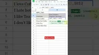 GPT TAG #shorts #shortvideo #excel #exceltutorial #ytshorts #trending