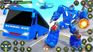 School Bus Robot Car Multiple Transform War Game 2024