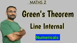 Greens Theorem | Numerical | line Integral | Vector Calculus | Maths | in हिन्दी