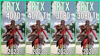 RTX 4070 vs RTX 4070 TI vs RTX 3080 vs RTX 3080 TI - Test in 20 Games