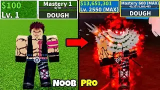 Beating Blox Fruits as Katakuri! Lvl 0 to Max Lvl Noob to Pro Full Human v4 Awakening in Blox Fruits