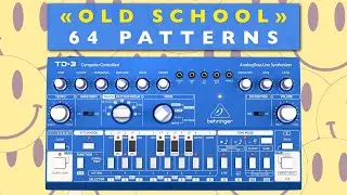 Behringer TD-3, TD-3-MO, MIDI: 303 Old School Patterns. Acid