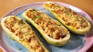 Теперь вы приготовите Вкусные кабачки. Секрет вкуса фаршированных лодочек из кабачков.