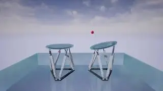 Stewart Platforms Ball on Plate playing Ping Pong PID controlled