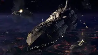 Star Wars Episode III: General Grevious's Ship (Invisible Hand) vs Republic Ship (Guarlara)