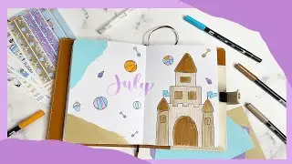 Penguins on Summer Vacation July 2023 Bujo Set Up✨