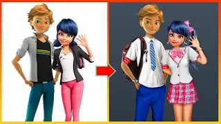 Miraculous Ladybug Adrian Glow Up Into Students - Miraculous Cartoon