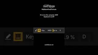 Turn the Computer MIDI Keyboard On/Off - Ableton Live Shortcuts #shorts
