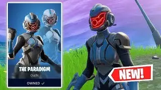 NEW PARADIGM Skin Gameplay in Fortnite! (Female Visitor)