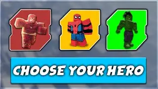 MAKING DIFFERENT BUILDS FOR DC/MARVEL CHARACTERS | ROBLOX AGE OF HEROES