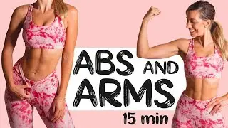 LEAN ABS & ARMS 15 min Home Workout