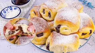 Chocolate filled buns: a perfect anytime treat