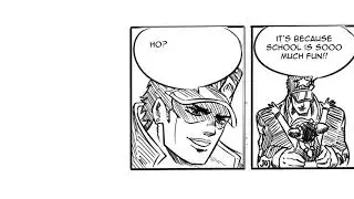 Jotaro pick Jolyne from school (JJBA Comic Dub)